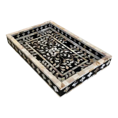 Mother of pearl inlay Rectangle Serving Tray