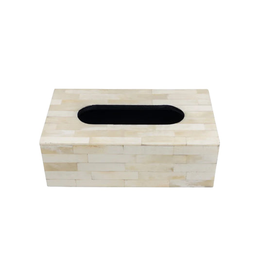 Customized Handmade Bone Inlay Tissue Box