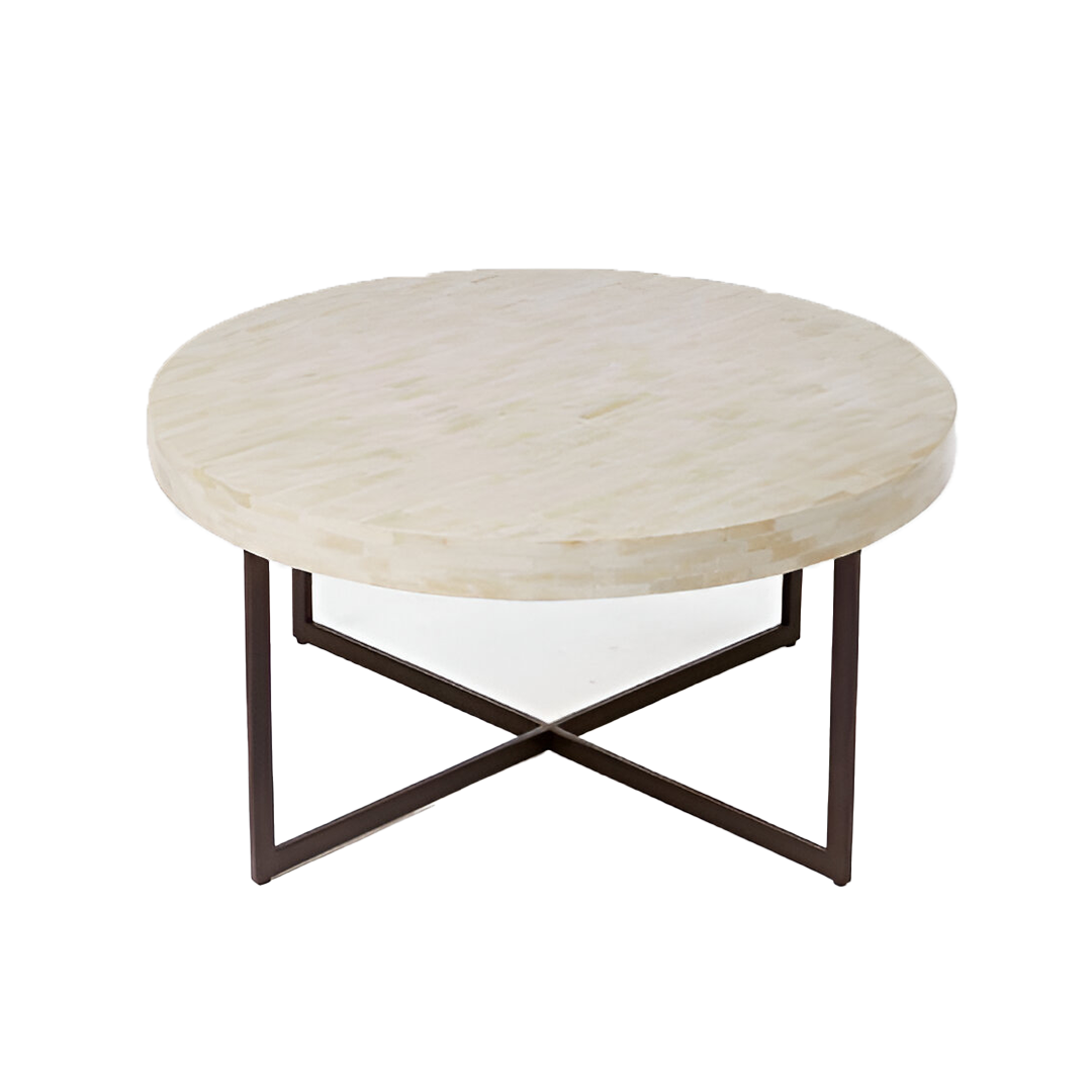 Handmade Bone Inlay Coffee Table