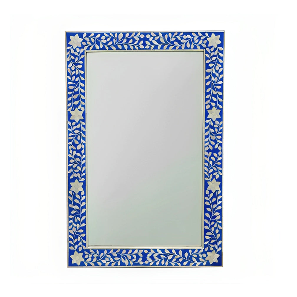 Handmade Customized Bone Inlay Rectangular Mirror Frame