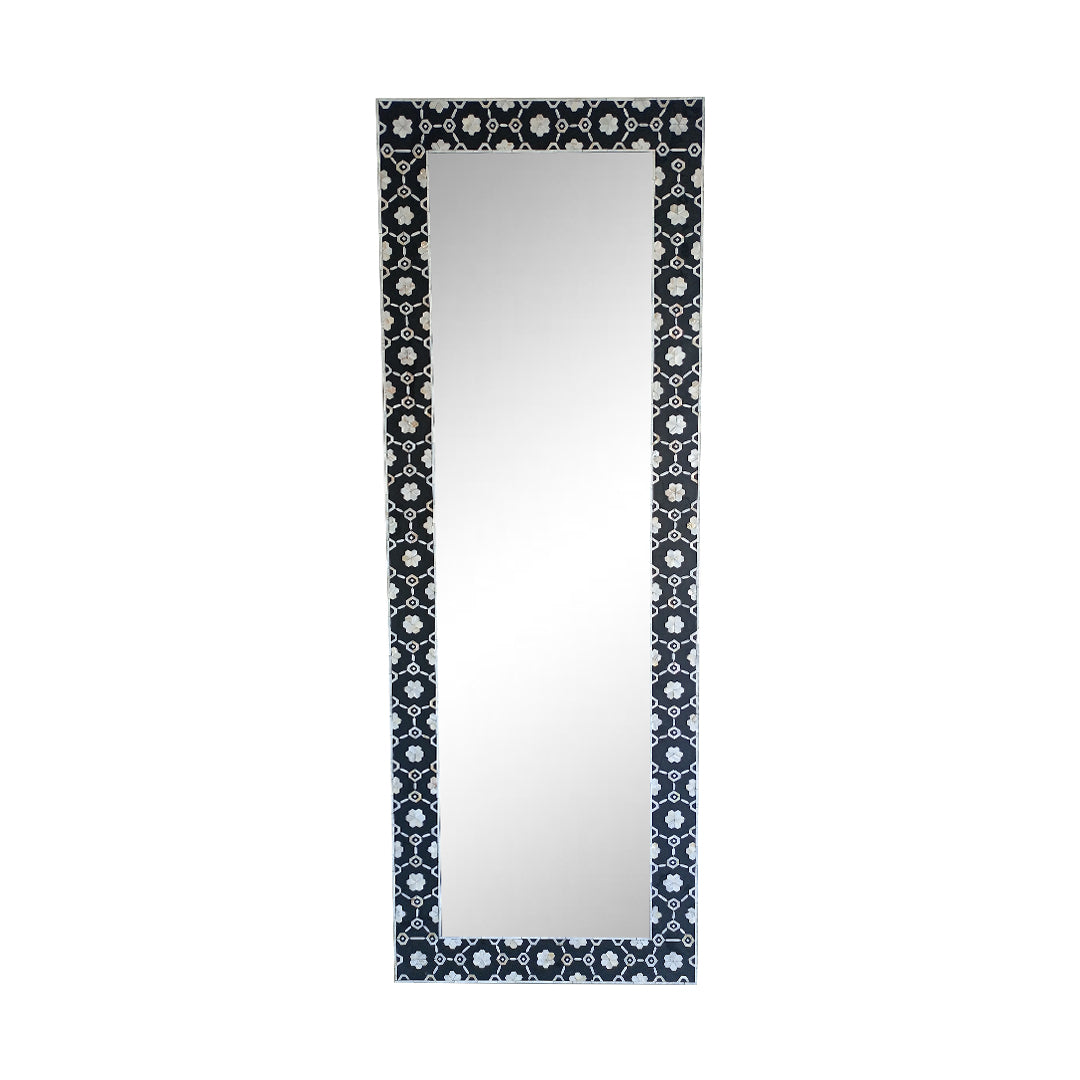 Beautiful Handmade Customized Bone Inlay Rectangular Tall Mirror Frame