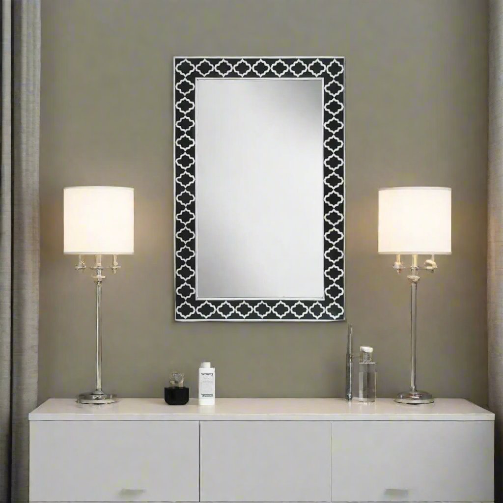 Bone inlay vintage handmade antique mirror for home decor and living