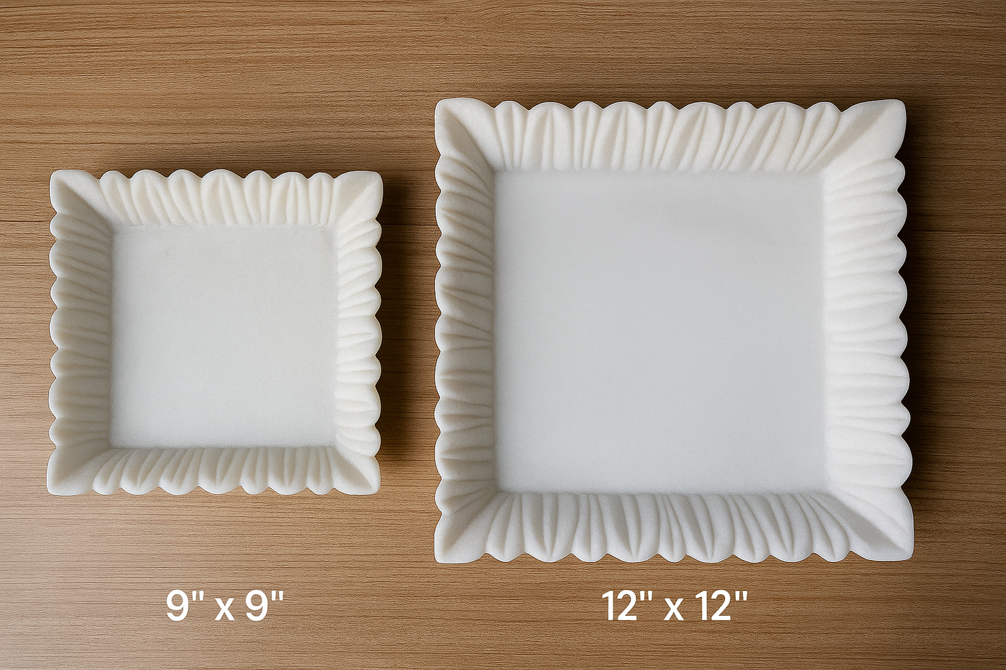 White Marble Carved Bowl – Floral Design Fruit & Accent Bowl for Tables