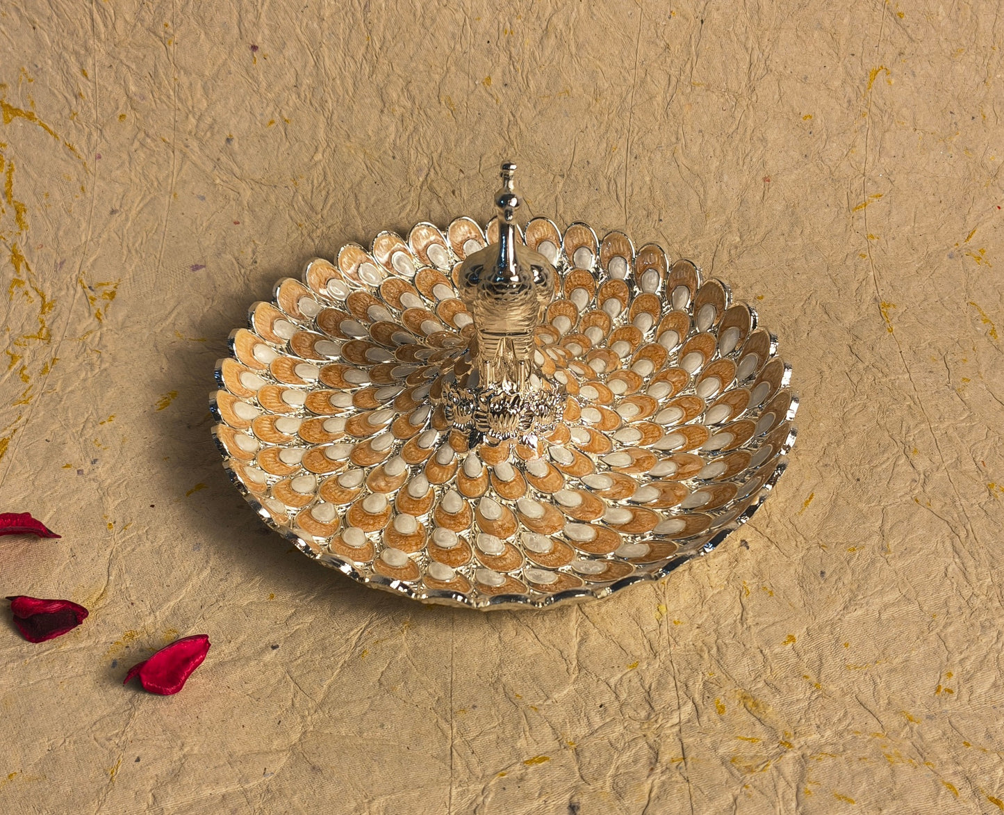Premium Peacock Decorative Plate for Home Styling & Festive Gifting.
