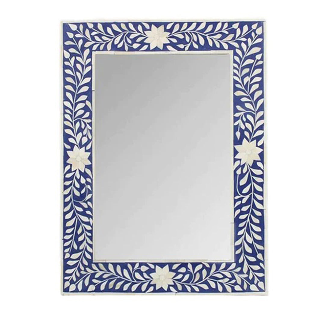 Handmade Customized Bone Inlay Rectangular Mirror Frame