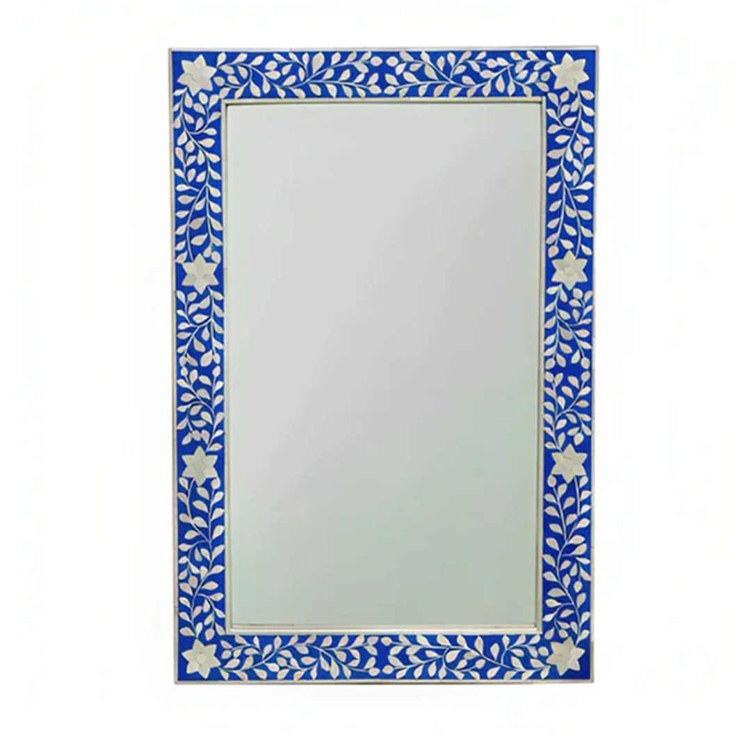 Handmade Customized Bone Inlay Rectangular Mirror Frame