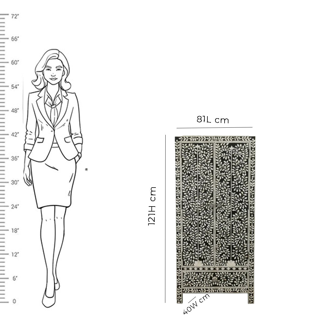 Personalized Handmade Bone Inlay Antique Floral Wardrobes Best For Home