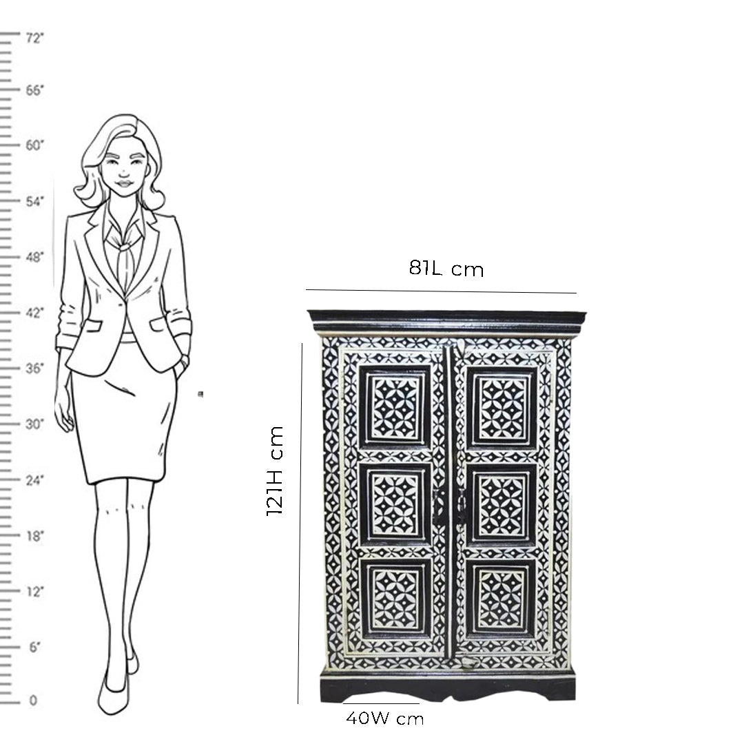 Personalized Handmade Bone Inlay Antique Floral Wardrobes Best For Home