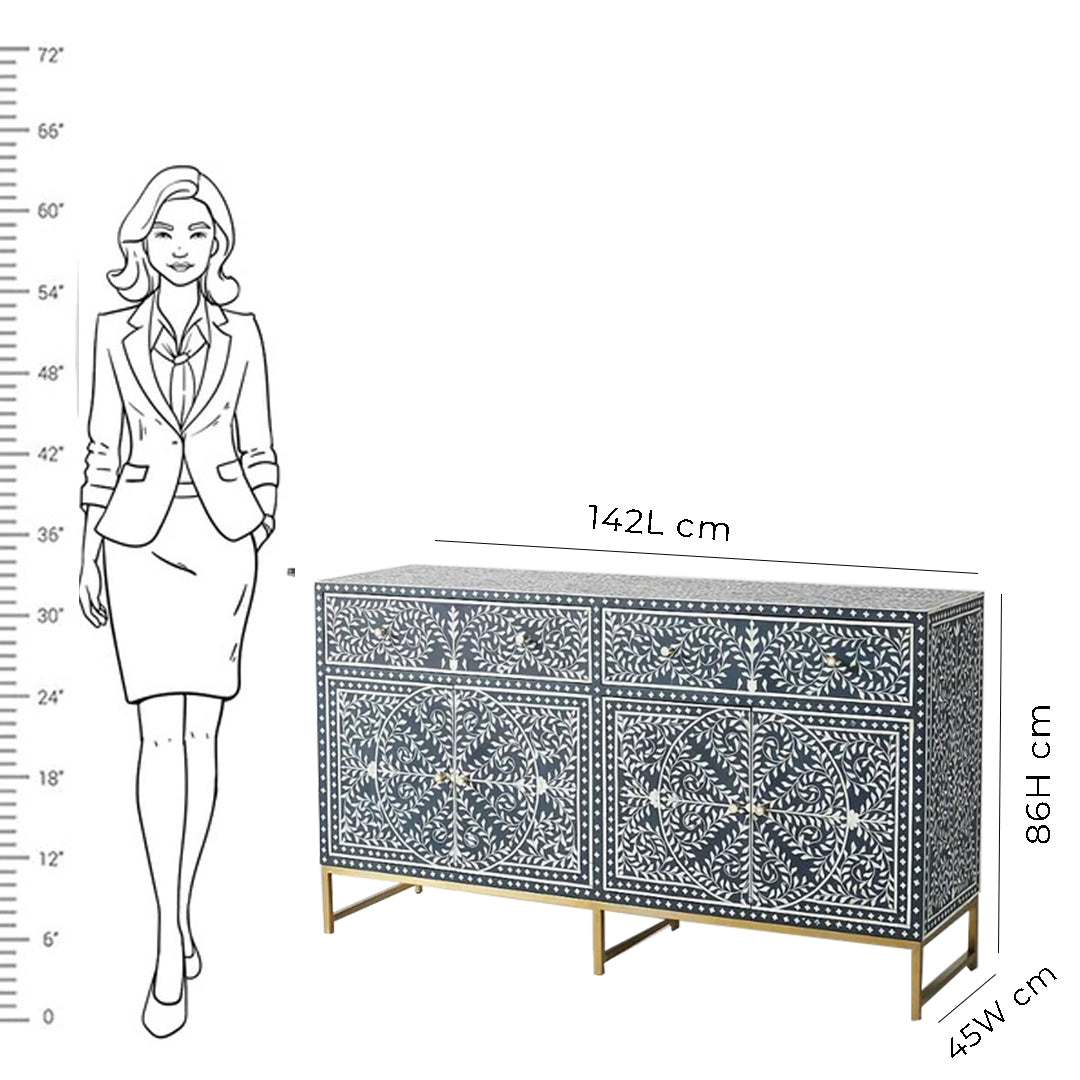 Bone Inlay Buffet, Bone Inlay Sideboard Best For Home Decor
