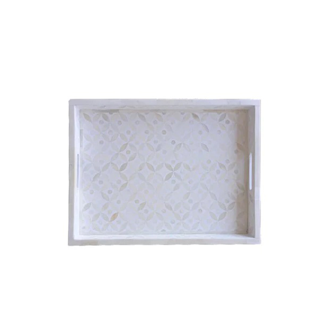 Handmade Customized Bone Inlay Serving Tray Best For Home Decor