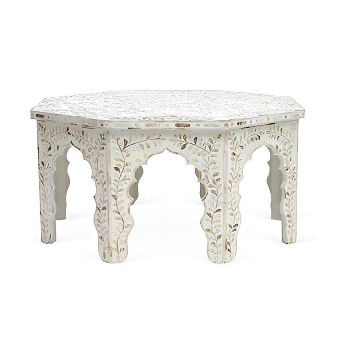Mother of Pearl Octagonal Coffee Table: A Unique Masterpiece