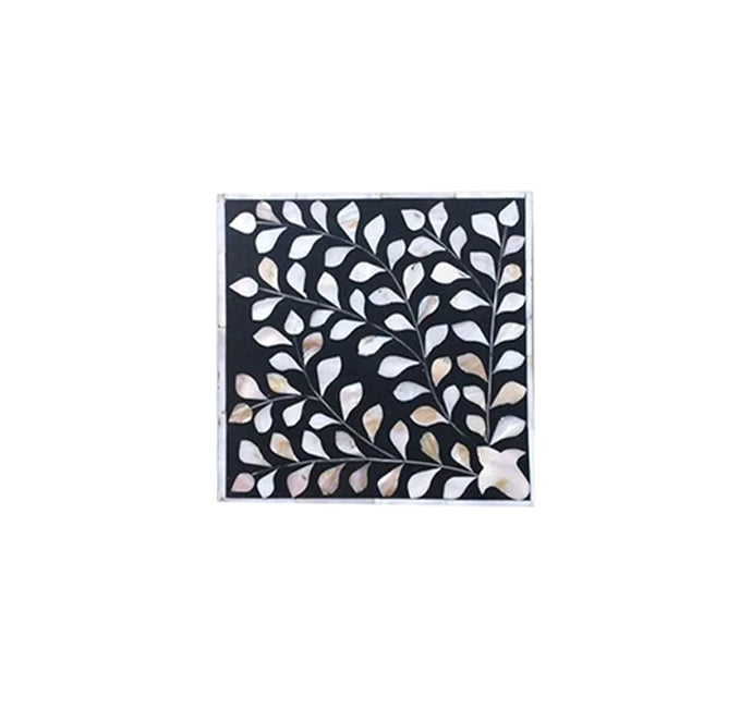 Black mother of pearl vintage personalized jewelry box for women