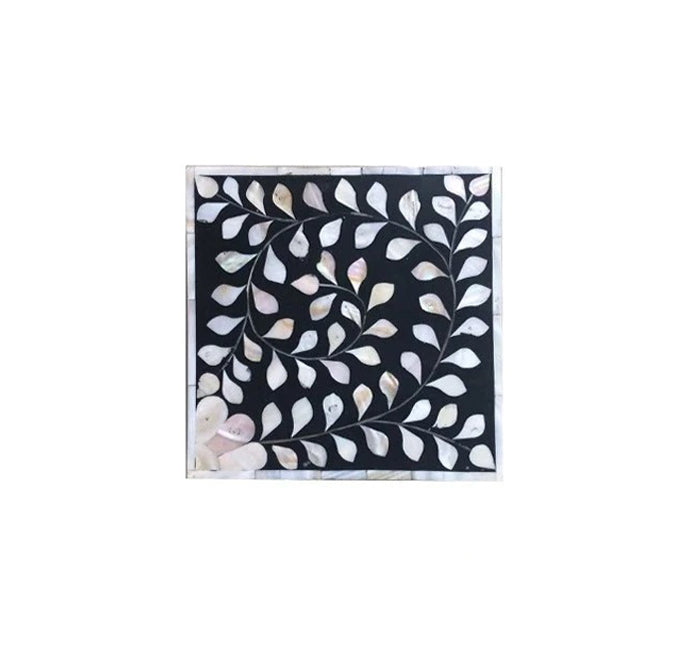 Black mother of pearl vintage jewelry box for women