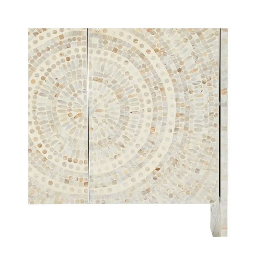 Customized Handmade Mother of Pearl Cabinet with Two Doors