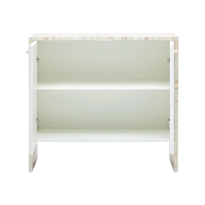Customized Handmade Mother of Pearl Cabinet with Two Doors