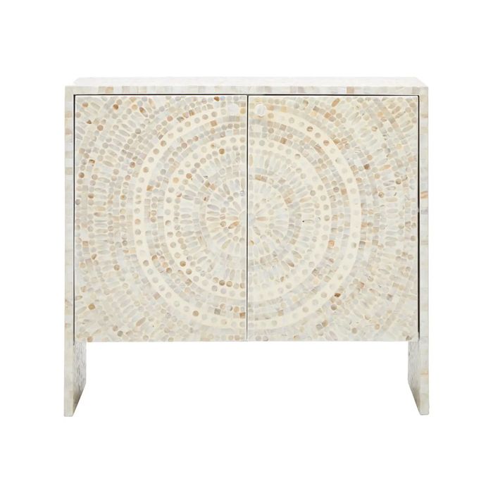Customized Handmade Mother of Pearl Cabinet with Two Doors
