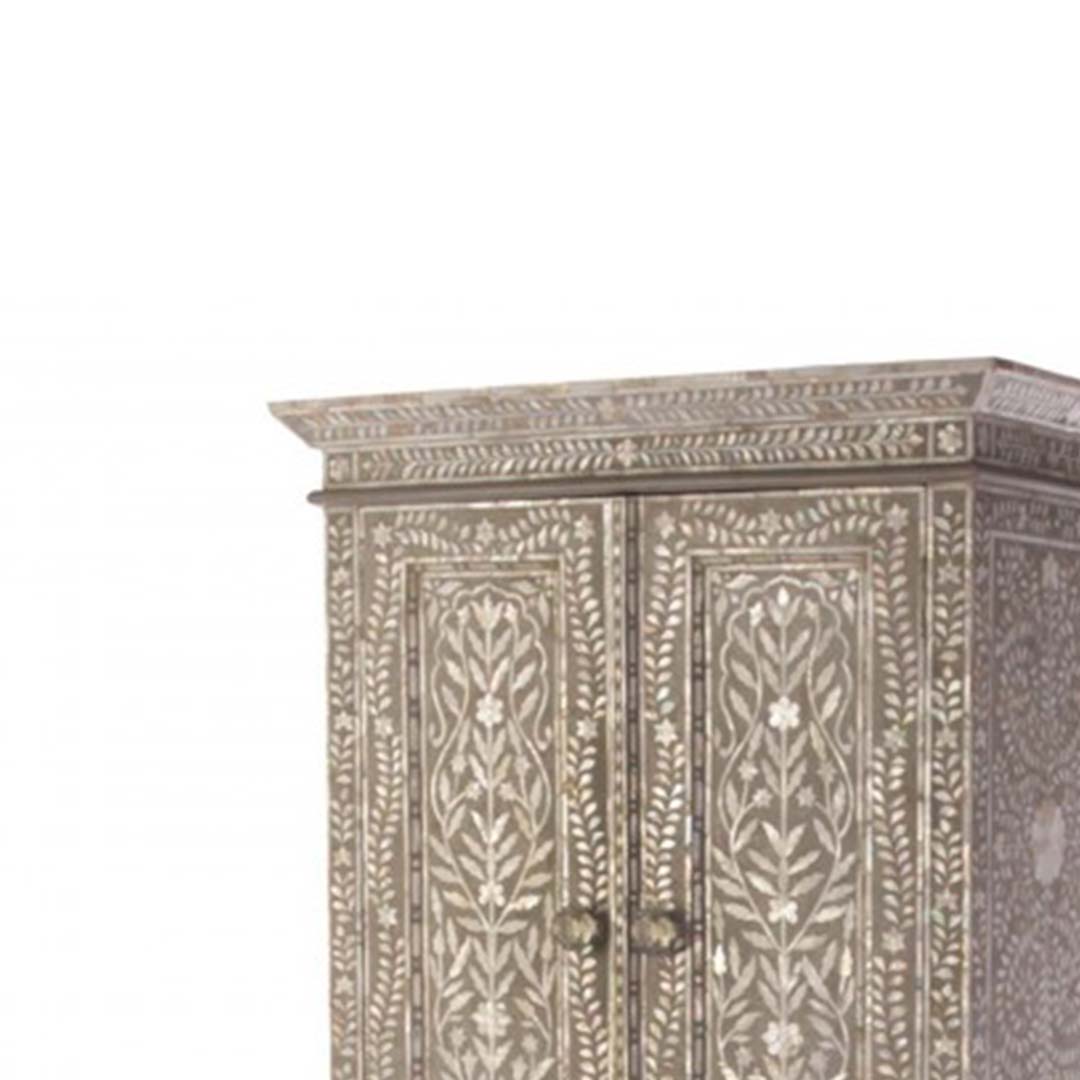 Mother Of Pearl Wardrobe - Floral/ Grey