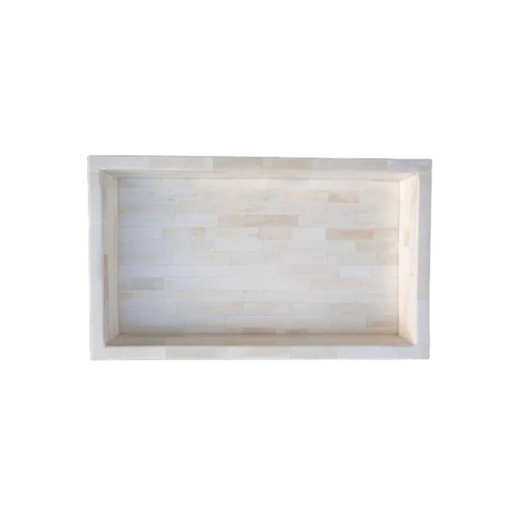Handmade Customized Bone Inlay Serving Tray