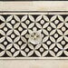 Bone Inlay Chest Of 3 Drawers, Eye Pattern In Black