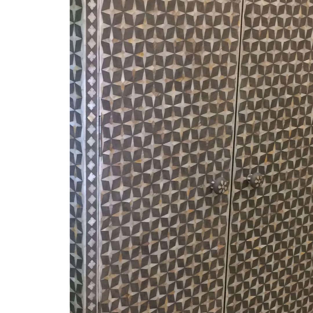 Mother Of Pearl Wardrobe - Star Eye Pattern
