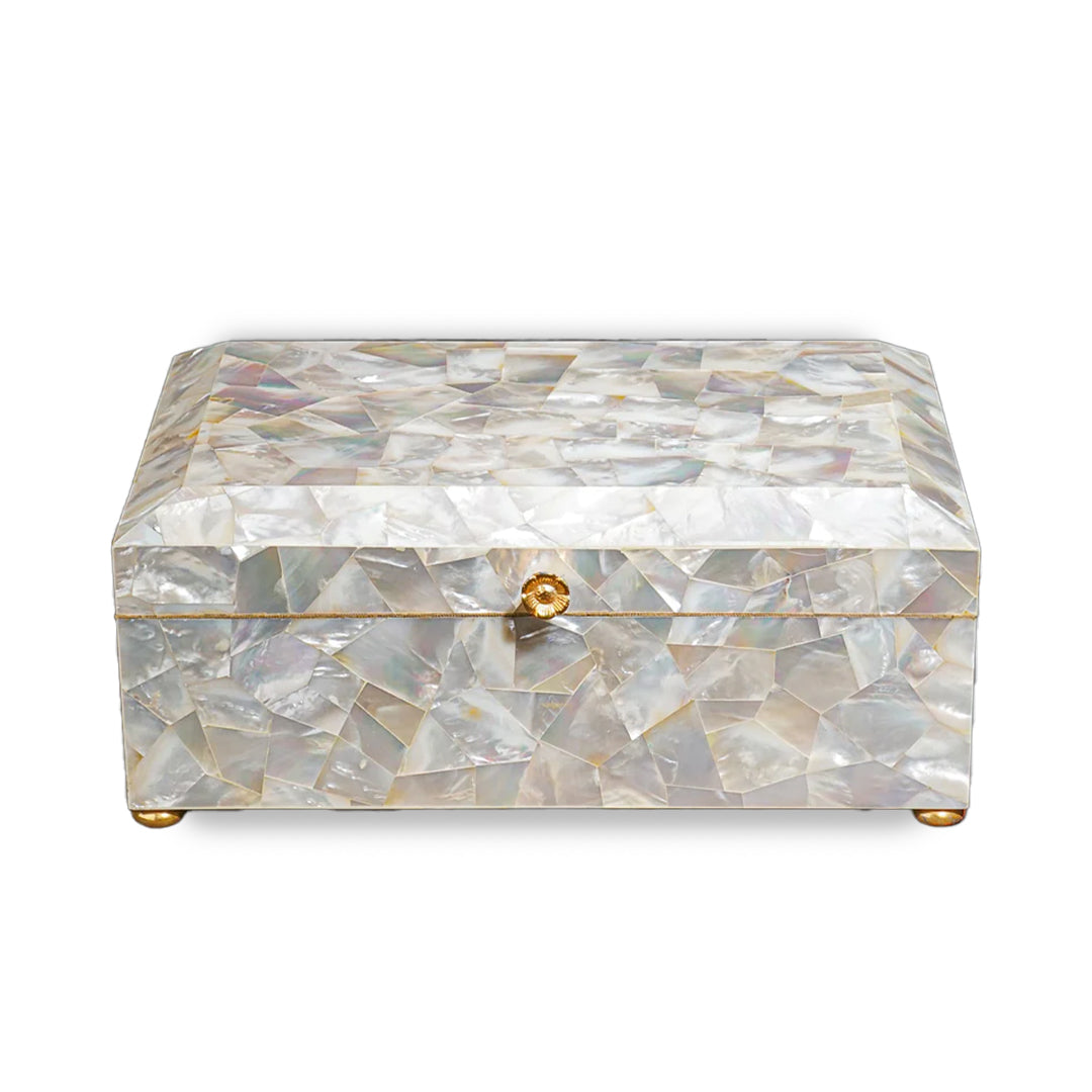 Handmade Mother Of Pearl Jewelry Box