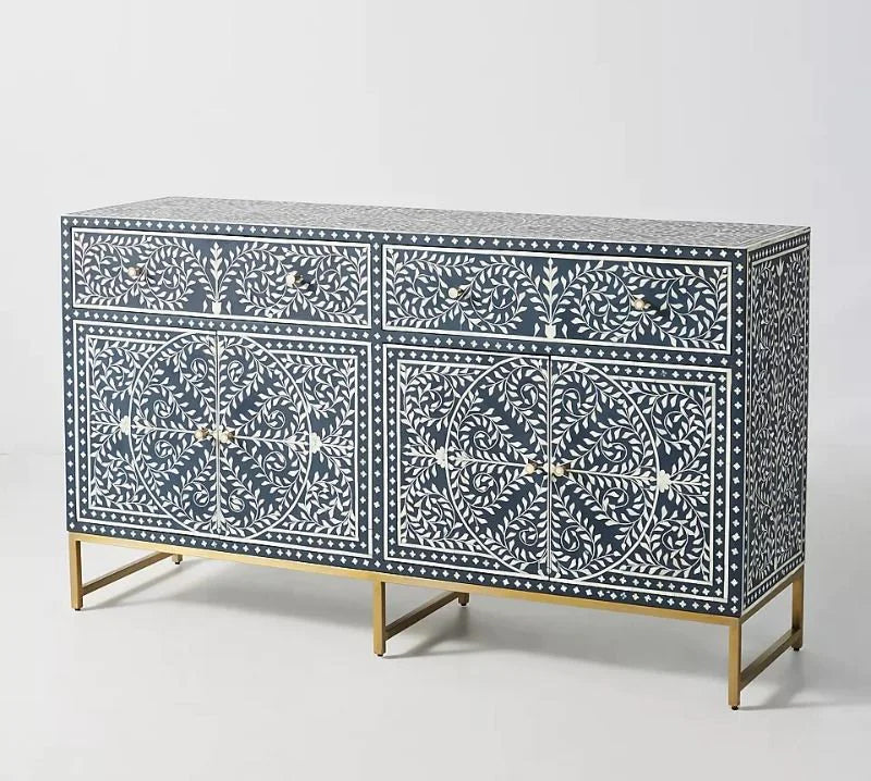 Bone Inlay Buffet, Bone Inlay Sideboard Best For Home Decor