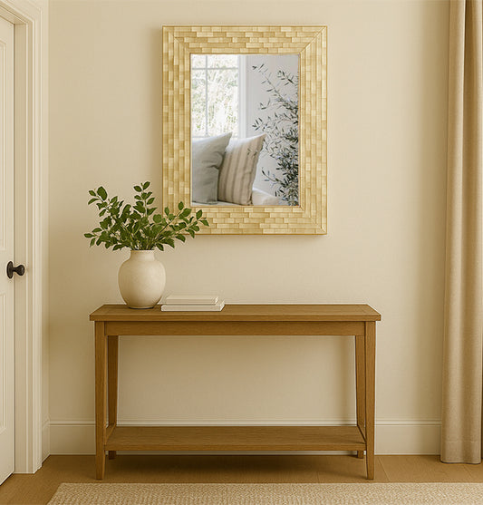 Handmade Customized  Mother of Pearl Rectangular Mirror Frame