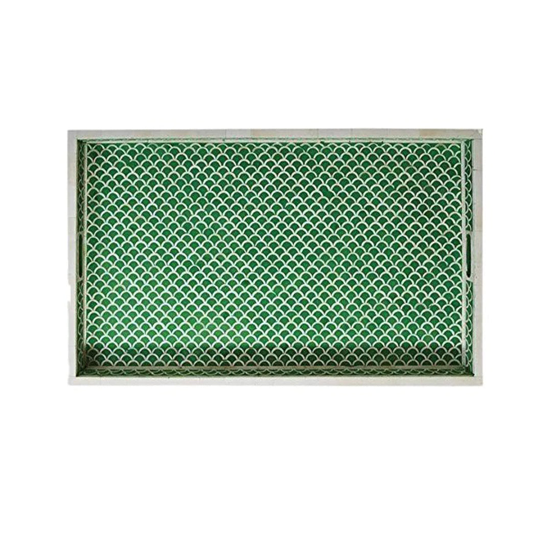 Handmade Customized Bone Inlay Serving Tray