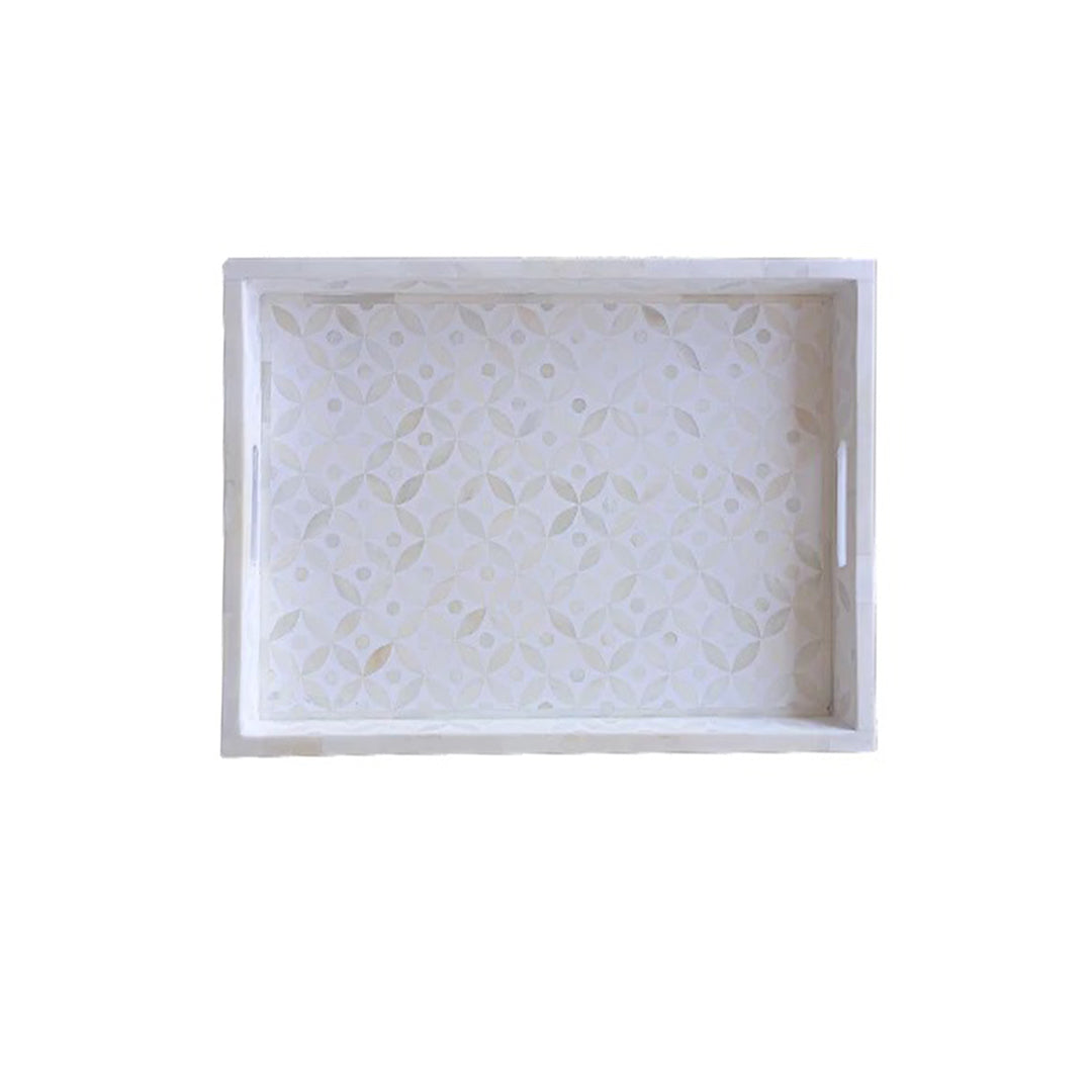 Handmade Customized Bone Inlay Serving Tray Best For Home Decor