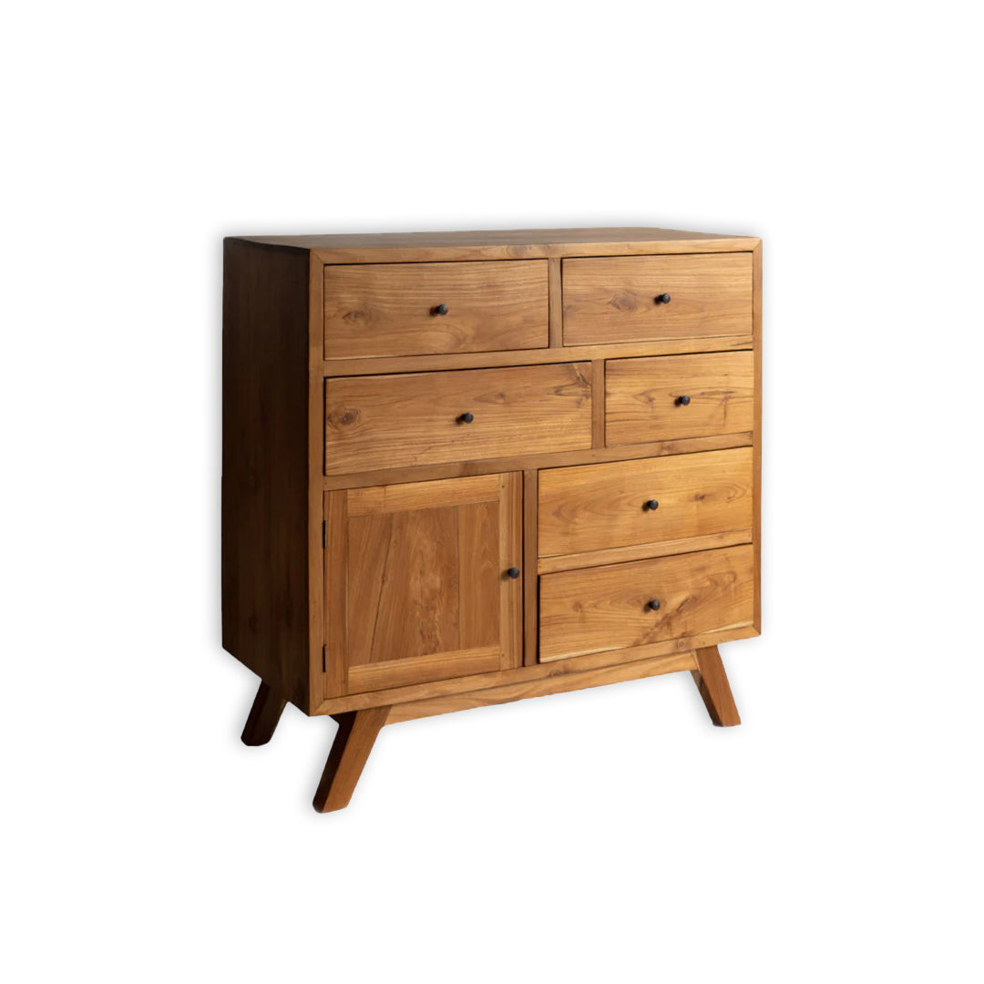 Classic 7-Drawer Wooden Chest / Timeless Storage Solution