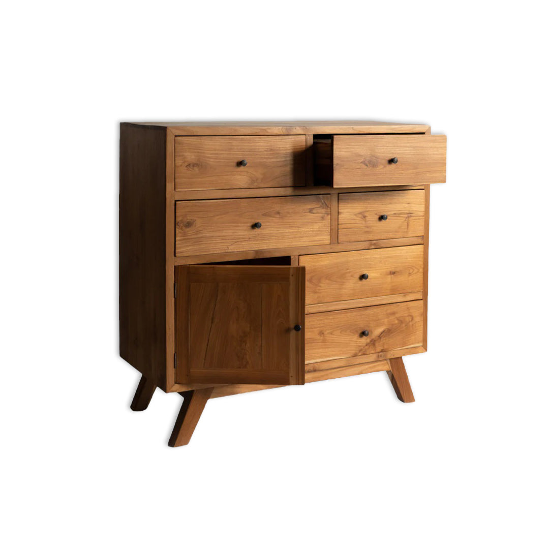 Classic 7-Drawer Wooden Chest / Timeless Storage Solution