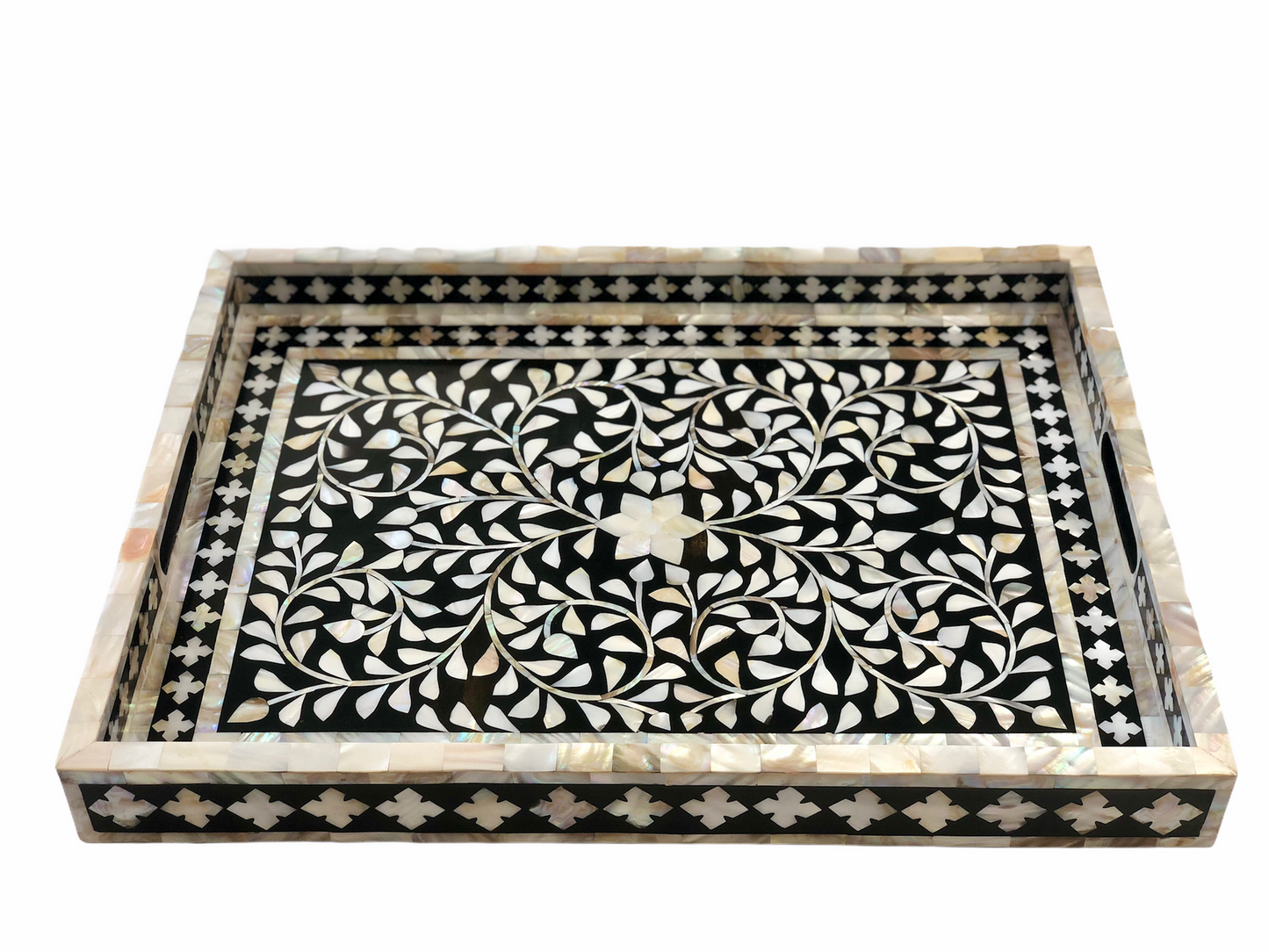 Handmade Customized Mother of Pearl Rectangular Serving Tray