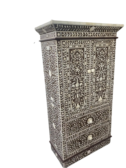 Customized Wooden Armoires/Bone Inlay Cabinet/Bedroom Wardrob