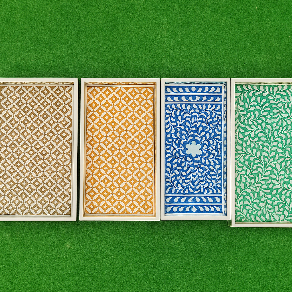 Bone Inlay Trays | Handcrafted Luxury Serving & Decorative Trays – Bone ...