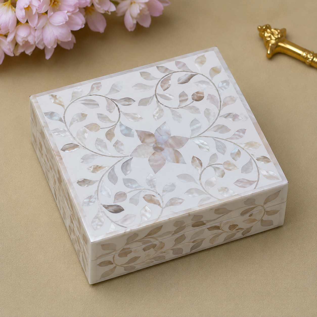 Handmade Floral Keepsake Box