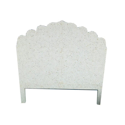 Handmade Customized Bone Inlay Floral Pattern Bed head