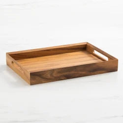 Handmade Customized Wooden Rectangle Serving Tray