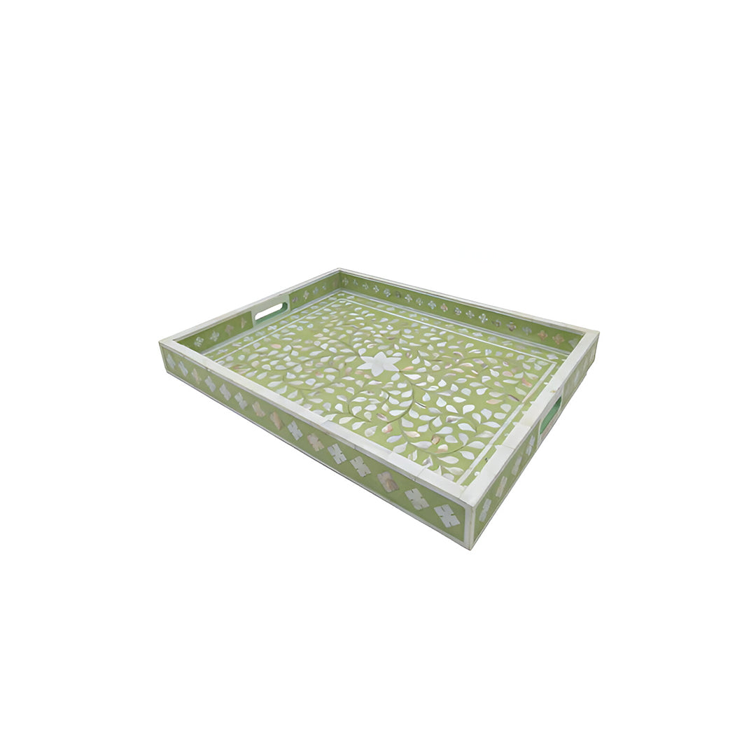 Mother of pearl inlay Rectangle  Serving Tray