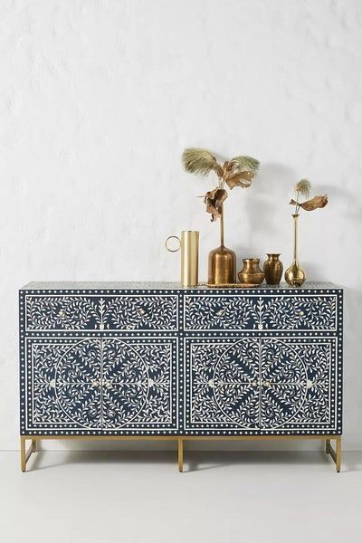 Bone Inlay Buffet, Bone Inlay Sideboard Best For Home Decor