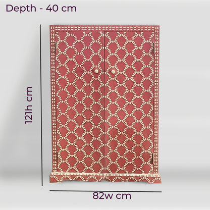 Handmade Bone Inlay Two Door Wardrobe /Armories Best For Home Decor