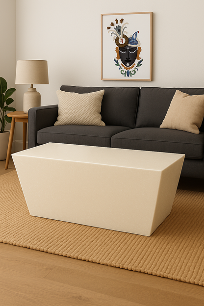 Minimalist Seated Lady – Marble Inlay Wall Art by Bone Inlay Arts