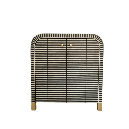 Handmade Bone Inlay Customized Waterfall Console Table