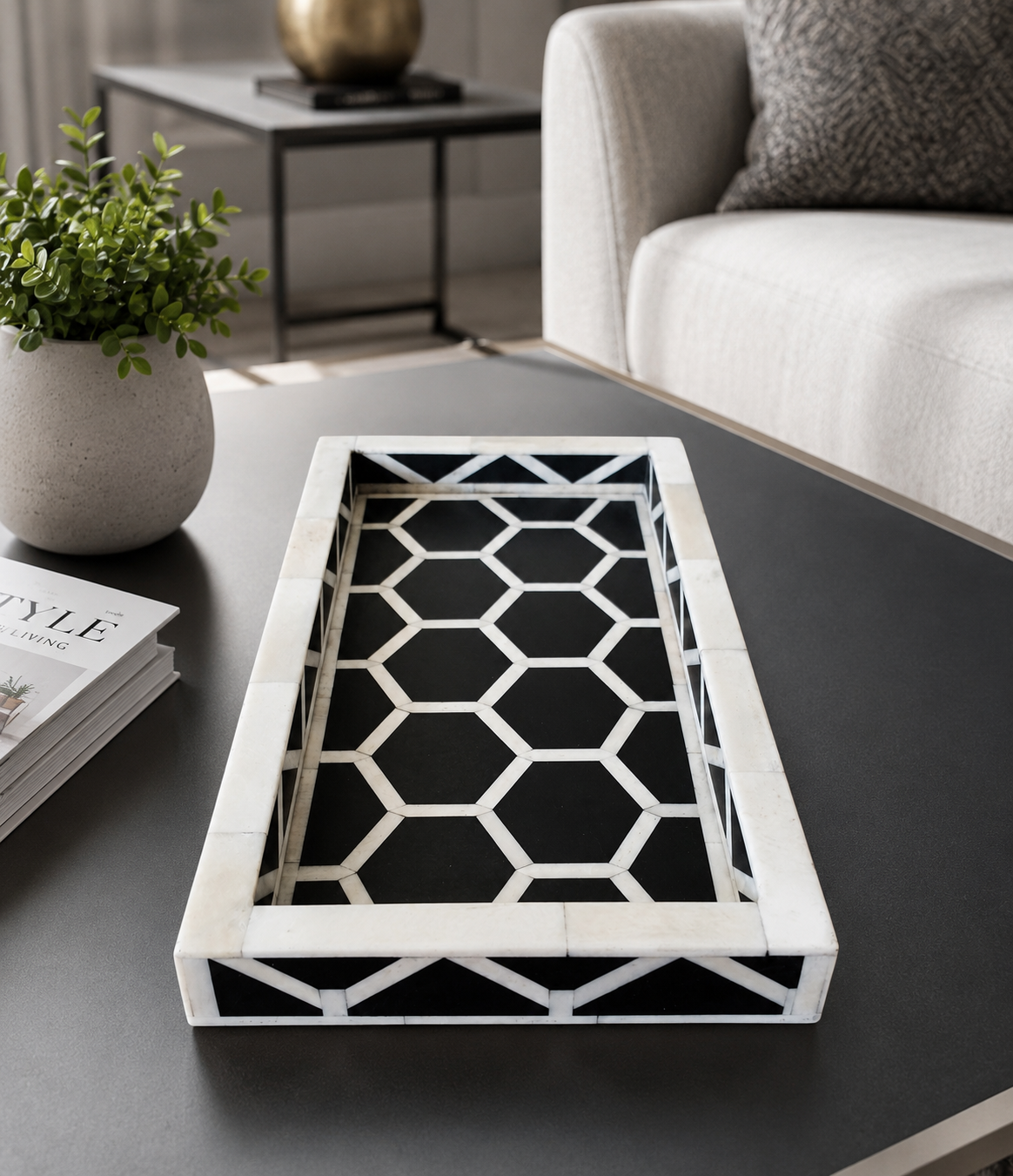 Luxury Bone Inlay Tray