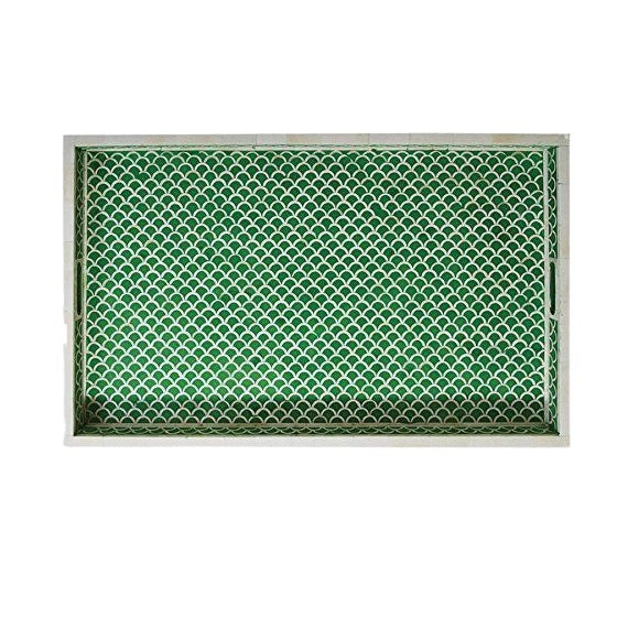 Handmade Customized Bone Inlay Serving Tray