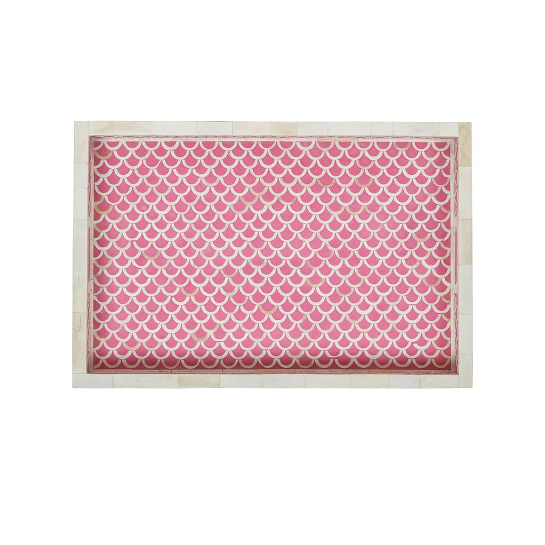 Handmade Customized Bone Inlay  Serving Tray