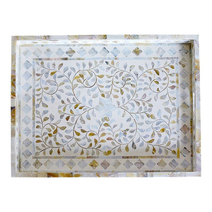 Handmade Customized Mother of Pearl Tray Rectangle