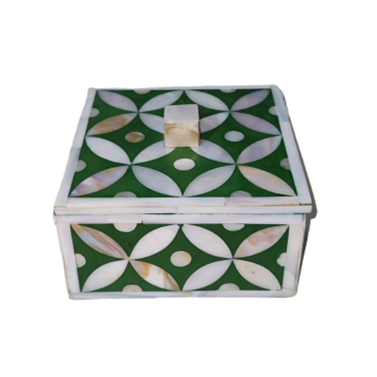 Beautifully Hand Crafted Mother of Pearl Coaster Set Ready to Ship Perfect gift for loved ones