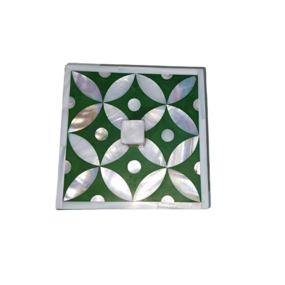 Beautifully Hand Crafted Mother of Pearl Coaster Set Ready to Ship Perfect gift for loved ones