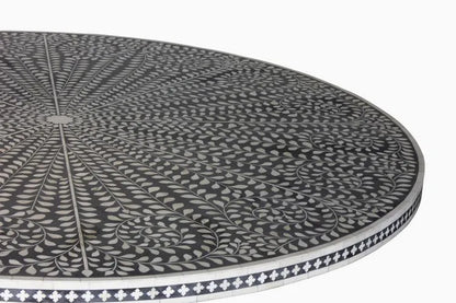 Handmade Customized  Bone Inlay Round Dinning Table