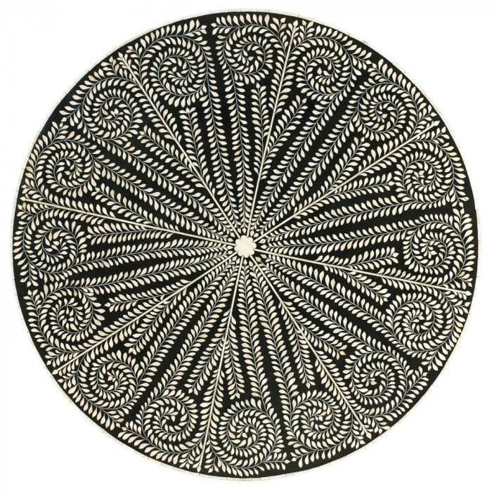 Handmade Customized  Bone Inlay Round Dinning Table
